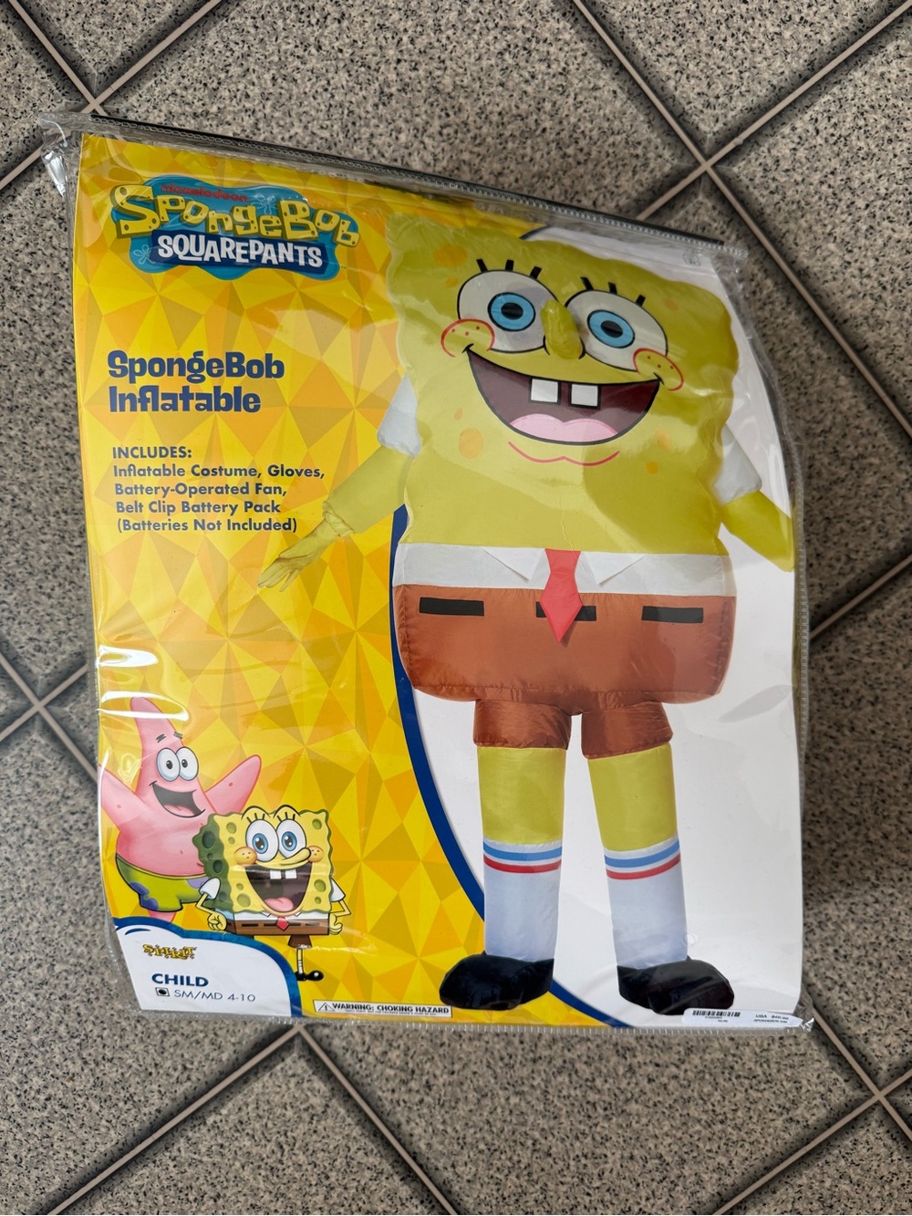SpongeBob SquarePants Inflatable Costume - Yellow